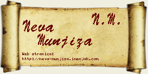 Neva Munjiza vizit kartica